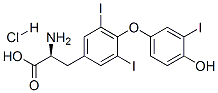 O-(4-hydroxy-3-iodophenyl)-3,5-diiodo-L-tyrosine hydrochloride CAS#: 6138-47-2