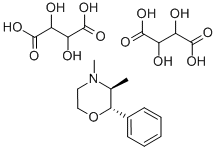 PHENDIMETRAZINE BITARTRATE CAS#: 50-58-8