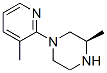 Piperazine, 3-methyl-1-(3-methyl-2-pyridinyl)-, (3R)- (9CI) CAS#: 582325-38-0