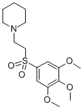 Piperidine, 1-(2-(3,4,5-trimethoxyphenyl)sulfonylethyl)- CAS#: 57554-04-8