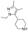 Piperidine, 4-(1-ethyl-3,4-dimethyl-1H-pyrazol-5-yl)- (9CI) CAS#: 419572-06-8