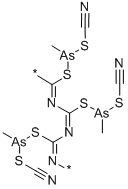 Poly(methylbis(thiocyanato)arsine) CAS#: 53384-39-7