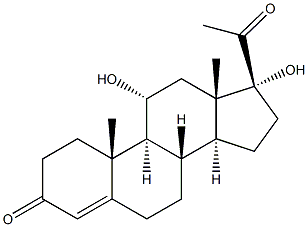 Pregn-4-ene-3,20-dione,11,17-dihydroxy-, (11a)- CAS#: 603-98-5