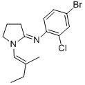 Pyrrolidine, 2-((4-bromo-2-chlorophenyl)imino)-1-(2-methyl-1-butenyl)- CAS#: 51170-82-2