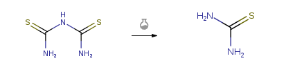 Route of Synthesis (ROS) of Dithiobiuret CAS# 541-53-7