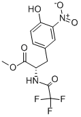 (S)-METHYL 3-(4-HYDROXY-3-NITROPHENYL)-2-(2,2,2-TRIFLUOROACETYLAMINO)PROPIONATE CAS#: 5106-00-3