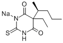 S-(-)-Thiopental sodium CAS#: 51165-39-0
