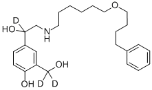 SALMETEROL-D3 (3-HYDROXYMETHYL-D2, ALPHA-D1) CAS#: 497063-94-2