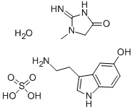 SEROTONIN CREATININE SULFATE MONOHYDRATE CAS#: 61-47-2