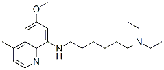 SITAMAQUINE,N,N-DIETHYL-N'-(6-METHOXY-4-METHYL-QUINOLIN-8-YL)-HEXANE-1,6-DIAMINE CAS#: 57695-04-2