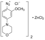 Structure of 2-Methoxy-4-morpholinobenzenediazonium chloride zinc chloride double salt CAS 67801-08-5