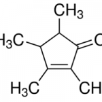 Struktur von 2,3,4,5-TETRAMETHYL-2-CYCLOPENTENON CAS 54458-61-6