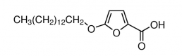 Structure of 5-(TETRADECYLOXY)-2-FUROIC ACID CAS# 54857-86-2