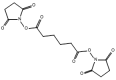 Structure of Di(N-succinimidyl) adipate CAS 59156-70-6