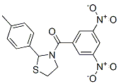 Thiazolidine, 3-(3,5-dinitrobenzoyl)-2-(4-methylphenyl)- (9CI) CAS#: 537677-88-6