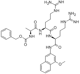 Z-ALA-ARG-ARG-4M-BETANA ACETATE SALT CAS#: 56674-16-9