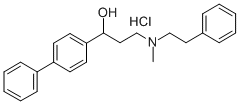 alpha-(2-(Methylphenethylamino)ethyl)-4-biphenylmethanol hydrochloride CAS#: 50910-19-5