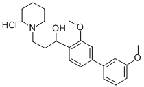 alpha-(3,3'-Dimethoxy-4-biphenylyl)-1-piperidinepropanol hydrochloride CAS#: 50910-22-0