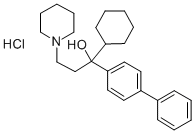 alpha-(4-Biphenyl)-alpha-cyclohexyl-1-piperidinepropanol hydrochloride CAS#: 50910-34-4