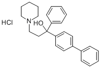 alpha-(4-Biphenylyl)-alpha-phenyl-1-piperidinepropanol hydrochloride CAS#: 50910-35-5