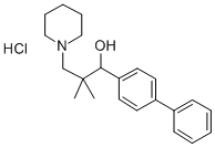alpha-(4-Biphenylyl)-beta,beta-dimethyl-1-piperidinepropanol hydrochloride CAS#: 50910-28-6