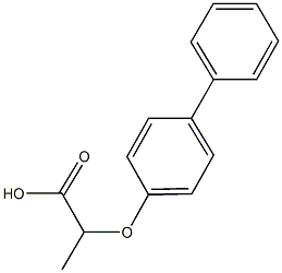 alpha-(4-Biphenylyloxy)propionic acid CAS#: 5555-13-5