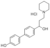 alpha-(4'-Hydroxy-4-biphenylyl)-1-piperidinepropanol hydrochloride CAS#: 50910-26-4