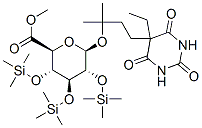 beta-D-Glucopyranosiduronic acid, 3-(5-ethylhexahydro-2,4,6-trioxo-5-p yrimidinyl)-1,1-dimethylpropyl 2,3,4-tris-O-(trimethylsilyl)-, methyl ester CAS#: 55556-80-4
