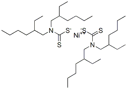 (bis(2-ethylhexyl)amino)methanedithioate, nickel(+2) cation CAS#: 6014-72-8