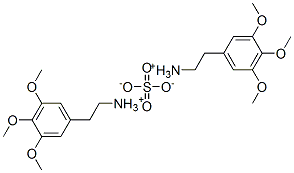 bis(3,4,5-trimethoxyphenethylammonium) sulphate CAS#: 642-73-9
