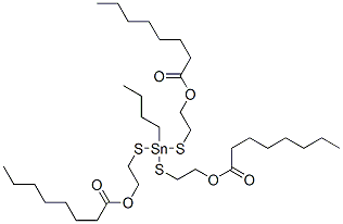 (butylstannylidyne)tris(thioethylene) trioctanoate CAS#: 59118-80-8