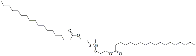 (dimethylstannylene)bis(thioethane-1,2-diyl) distearate CAS#: 59138-44-2