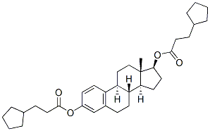 estra-1,3,5(10)-triene-3,17beta-diol bis(cyclopentanepropionate) CAS#: 633-36-3