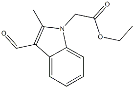 ethyl (3-formyl-2-methyl-1H-indol-1-yl)acetate CAS#: 433307-59-6