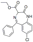 ethyl 7-chloro-2,3-dihydro-2-oxo-5-phenyl-1H-1,4-benzodiazepine-3-carboxylate CAS#: 5606-55-3