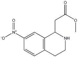 methyl 2-(7-nitro-1,2,3,4-tetrahydroisoquinolin-1-yl)acetate CAS#: 479664-43-2