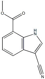methyl 3-cyano-1H-indole-7-carboxylate CAS#: 443144-24-9