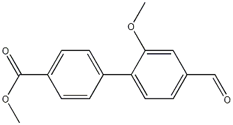 methyl 4'-formyl-2'-methoxybiphenyl-4-carboxylate CAS#: 406233-36-1