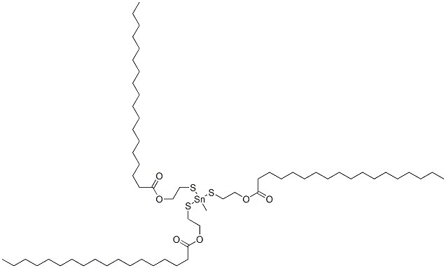 (methylstannylidyne)tris(thioethylene) tristearate CAS#: 59118-76-2