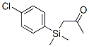 (p-Chlorophenyl)-acetonyl-dimethylsilane CAS#: 55909-56-3