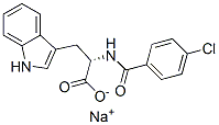 sodium N-(4-chlorobenzoyl)-L-tryptophanate CAS#: 56116-64-4