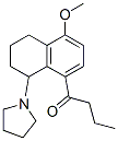 1-(1,2,3,4-Tetrahydro-8-butyryl-5-methoxynaphthalen-1-yl)pyrrolidine CAS#: 63886-62-4