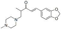1-(1,3-Benzodioxol-5-yl)-4-methyl-5-(4-methyl-1-piperazinyl)-1-penten-3-one CAS#: 66596-45-0