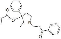 1-(2-Benzoylethyl)-2-methyl-3-phenylpyrrolidin-3-ol propionate CAS#: 69552-01-8