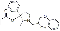 1-(2-Hydroxy-3-phenoxypropyl)-2-methyl-3-phenylpyrrolidin-3-ol 3-propionate CAS#: 69552-11-0