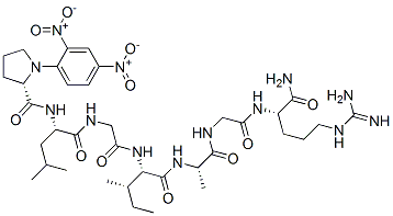 1-(2,4-dinitrophenyl)-L-prolyl-L-leucylglycyl-L-isoleucyl-L-alanylglycyl-L-argininamide CAS#: 60643-92-7