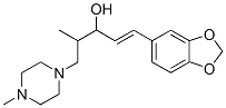 1-(3,4-Methylenedioxyphenyl)-4-methyl-5-(4-methyl-1-piperazinyl)-1-penten-3-ol CAS#: 66596-56-3