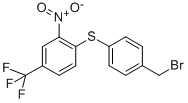 1-(((4-BROMOMETHYL)PHENYL)THIO)-2-NITRO-(TRIFLUOROMETHYL)BENZENE CAS#: 650615-78-4