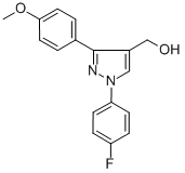 (1-(4-FLUOROPHENYL)-3-(4-METHOXYPHENYL)-1H-PYRAZOL-4-YL)METHANOL CAS#: 618444-39-6