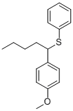 1-(4-Methoxyphenyl)-1-phenylthiopentane CAS#: 60702-18-3